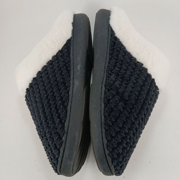 Fuzzy House Slippers For Women Indoor/ Outdoor Winter Warmth Black 40/41 7-8 .US - Picture 5 of 7